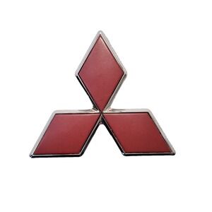Mitsubishi Red Star Rear Trunk Emblem‎ Badge Logo Nameplate Red 3"